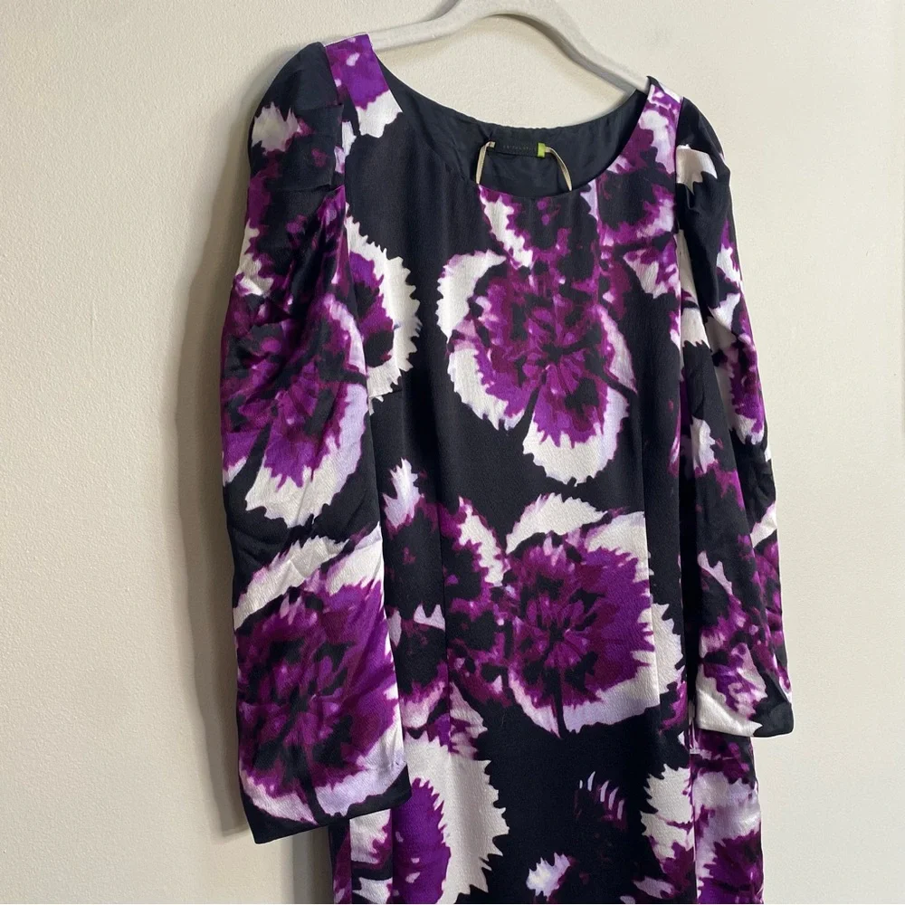 Anthropologie Leifsdottir Belvedere Floral Print Silk Sheath Dress Size 8 - Picture 5 of 16